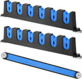 Seenelling 2 soportes magnéticos para cañas de pescar para caja de camioneta, 6 cañas, azul