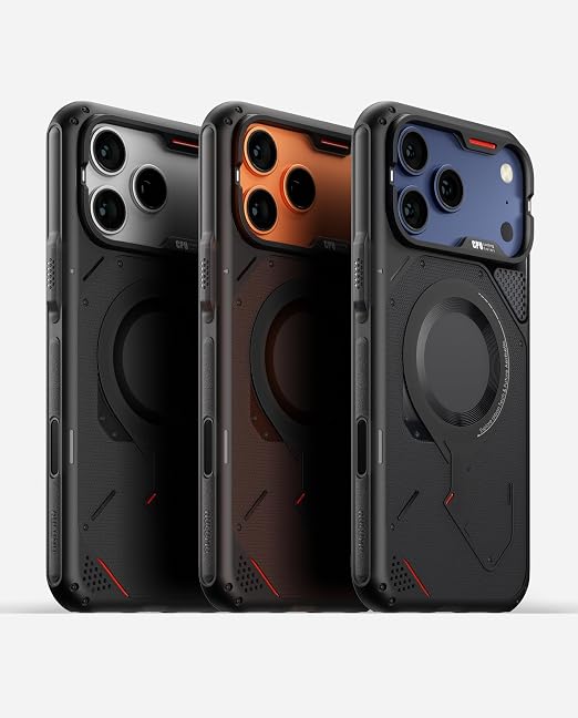 Funda Aulumu A17 para iPhone 17 Pro Max | MagSafe | Protección Militar | Botones Táctiles | Negro