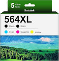 Cartuchos de Tinta Sutuink 564 / 564XL Combo Pack 5 Unidades — Compatible con HP PhotoSmart, DeskJet y OfficeJet