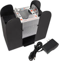 Barajador Automático de Cartas GSE Games & Sports Expert para 6 Mazos, Funciona con AC/DC y Batería, Máquina Barajadora Eléctrica para Cartas, Blackjack, Texas Hold'em, Canasta, Bridge, Rummy, UNO