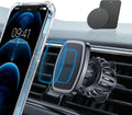 Soporte Magnético para Teléfono en Auto LISEN — Clip Mejorado con 6 Imánes Ultra Fuertes, Negro