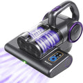 FEPPO Mattress Vacuum Cleaner, 16Kpa Bed Vacuum Cleaner with 253.7nm UV-C Light, 140°F Heat, HEPA Filter & Ultrasonic, Versatile Handheld Vacuums for Bed, Sofa, Couch, Crib(Corded, 500W)