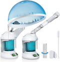 Vaporizador capilar y facial DENFANY 2 en 1: Vapor iónico nano para una hidratación profunda, brazo ajustable, depósito de boca ancha de fácil limpieza, para uso doméstico y profesional.