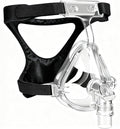 Comfort Series - Juego de repuesto de máscara CPAP de cara completa con sombrero, cojín y codo, sellado suave y diseño resistente a las fugas para un ajuste seguro, agradable al tacto, compatible con la mayoría de máquinas CPAP estándar, tamaño mediano