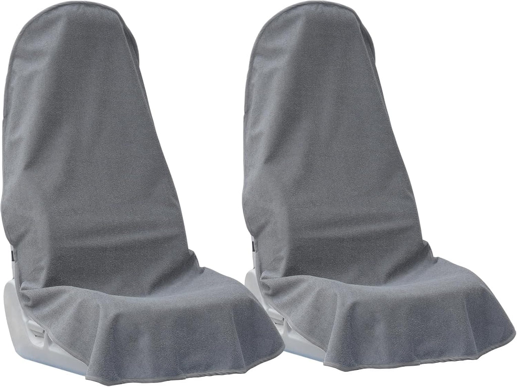 Fundas para asientos de coche Teuaktty, fundas protectoras universales para asientos delanteros, lavables y antideslizantes, ideales para entrenamientos en el gimnasio. Fundas de toalla impermeables y resistentes al sudor para coches, camiones