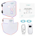 Nourished Bodynskin LED Face and Neck Mask with Near-Infrared - Blue, Red Light Therapy for Face - 228 LEDs - Skincare Tool for Wrinkles, Anti-Aging