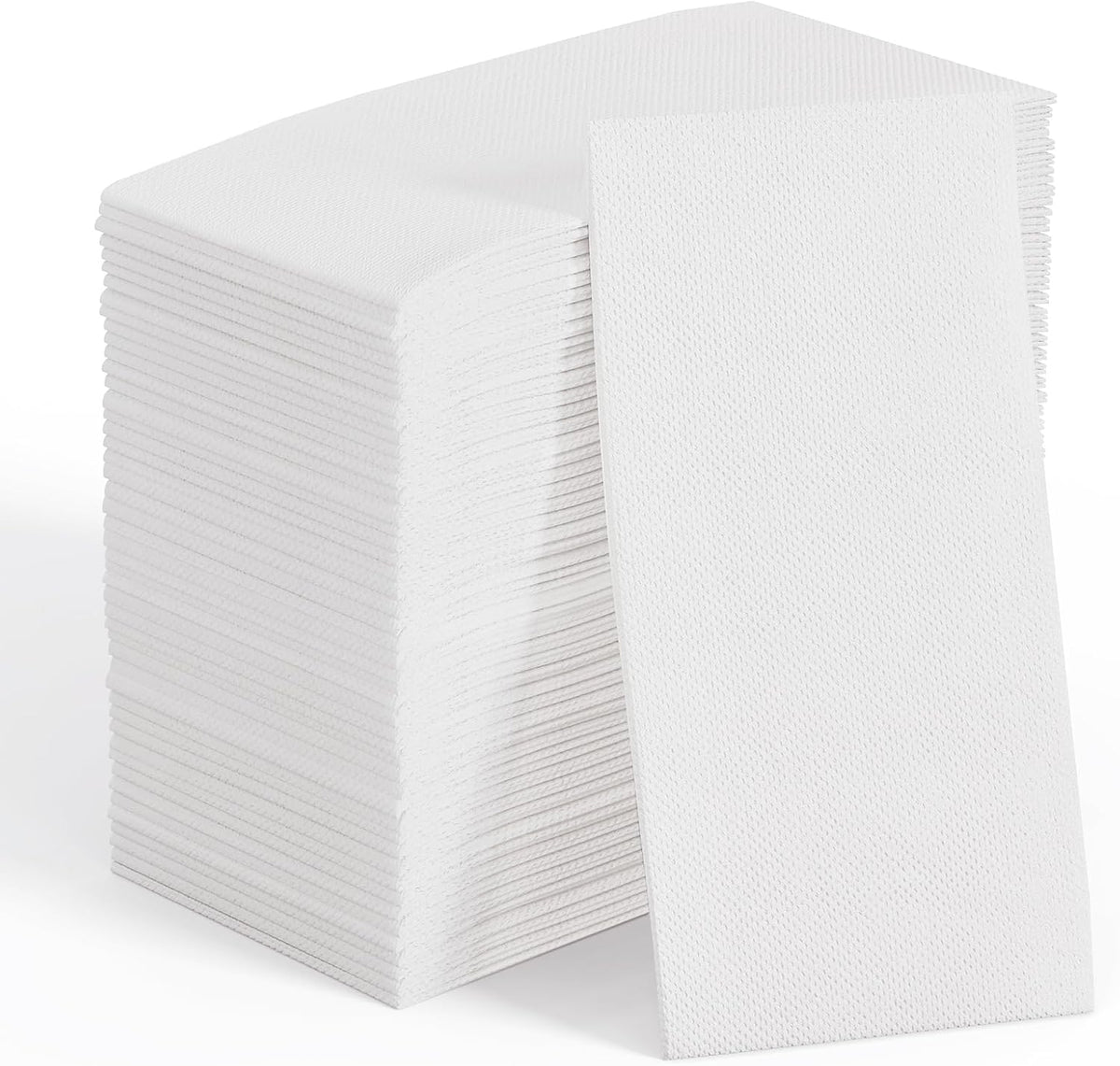 Paquete de 200 servilletas de papel desechables JOLLY CHEF, servilletas de baño suaves para invitados, toallas de mano de papel blancas de 2 capas para Halloween, bodas y Acción de Gracias.
