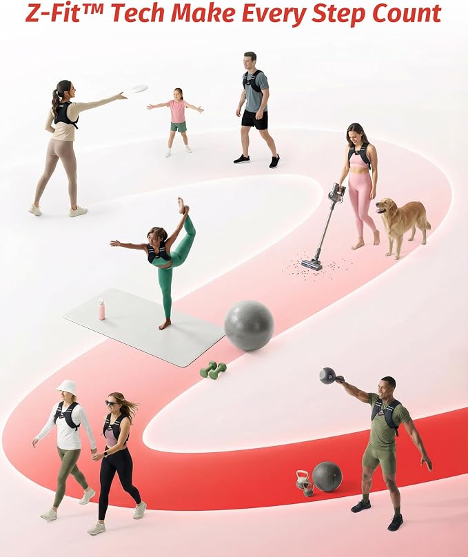 Chaleco con Peso ZELUS Z-Fit 10 lb — Lavable, Franjas Reflectantes, Correas Ajustables, Ultra Delgado, Hombre y Mujer
