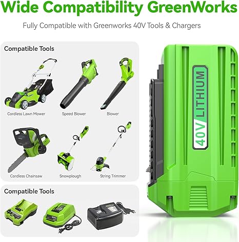 TREE.NB 6.0Ah 40V 29472 Batería de litio de repuesto para batería GreenWorks de 40V G-MAX Li-ion 29472 29462 2901319 herramientas eléctricas 24282 24252 21332 25322 20672 2101602 20312