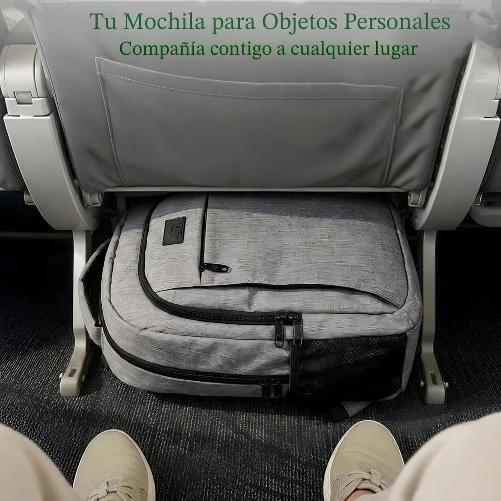 MATEIN - Mochila de viaje para laptop, mochila empresarial antirrobo, delgada, resistente, puerto de carga USB, impermeable, para universidad o escuela, para notebooks de 15.6 pulgadas, gris