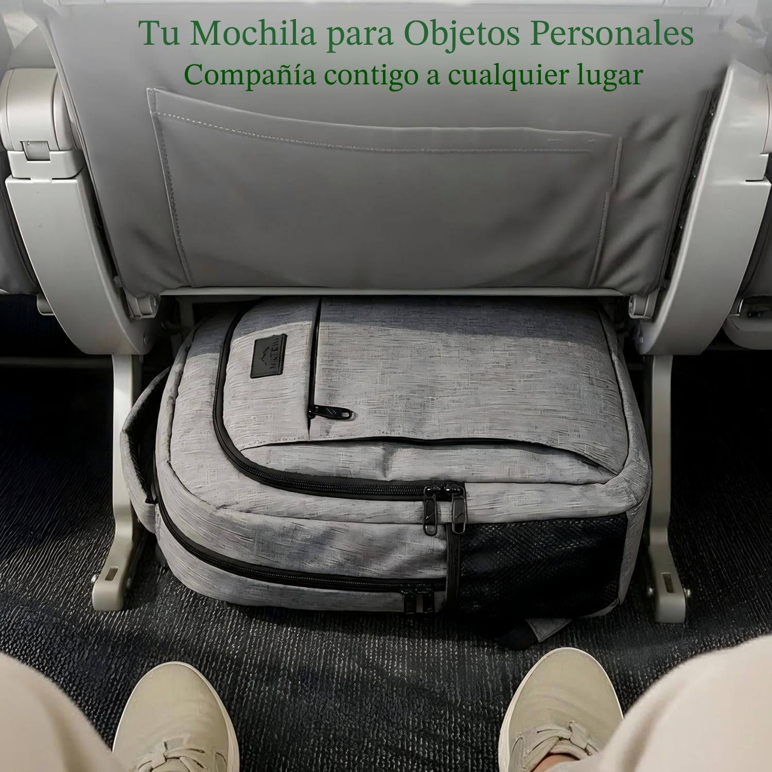 MATEIN - Mochila de viaje para laptop, mochila empresarial antirrobo, delgada, resistente, puerto de carga USB, impermeable, para universidad o escuela, para notebooks de 15.6 pulgadas, gris