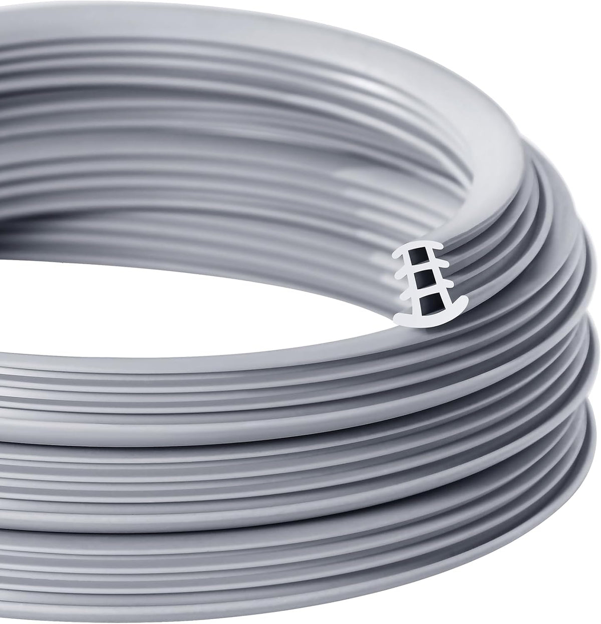 Tira de Caucho EPDM Flexible 25 pies x 1/2 pulgada | Sellador de Juntas de Expansion para Grietas en Concreto | Resistente al Clima