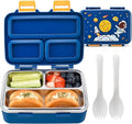 Lonchera Bento para Niños | 3 Compartimentos | Acero Inoxidable | Sin BPA | Diseño Espacial