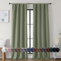 Cortinas Blackout Sage Green 90" | 2 Paneles | Bloqueo de Luz 98%