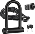Candado en U para bicicleta, Sportneer - Candado de grillete resistente de 17 mm