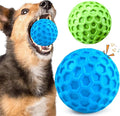 2 Pelotas Chirriantes para Perros (Verde + Morado) – Indestructibles para Perros Grandes y Masticadores