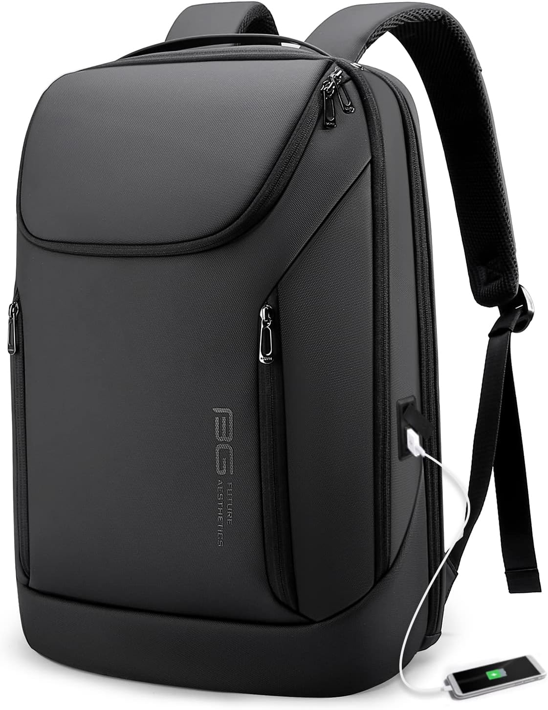 Mochila Inteligente BANGE para Negocios | Impermeable, para Laptop de 15.6 Pulgadas | con Puerto de Carga USB | Duradera y Antirrobo para Viajes