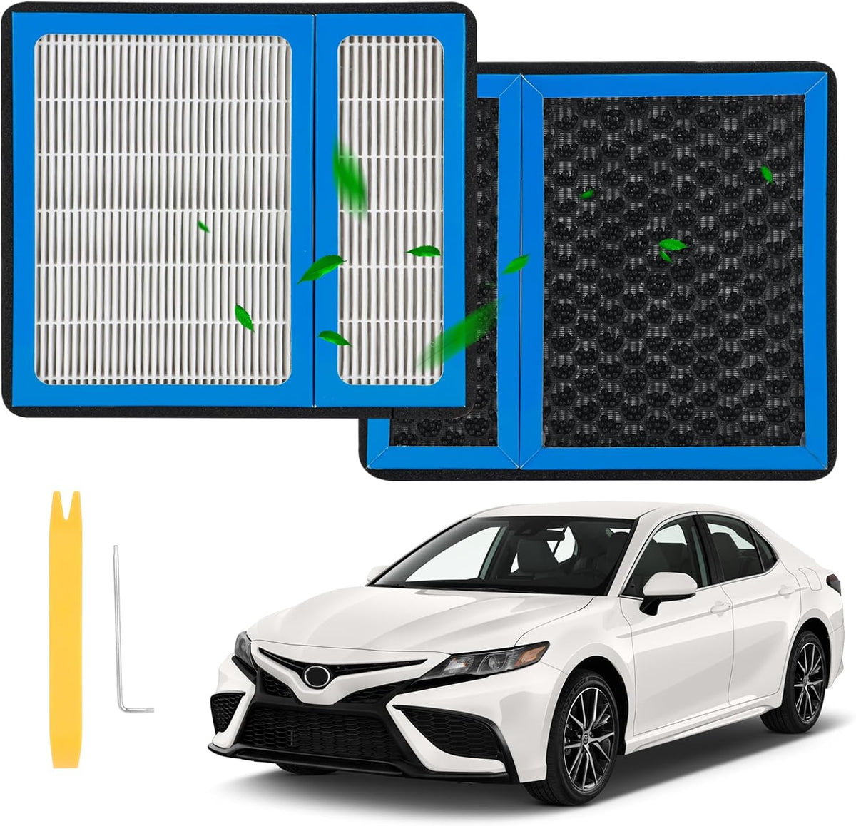 Filtro de Aire de Cabina HEPA CF12157 – Compatible con Lexus ES/NX/RX/UX, Toyota Avalon, Camry, Corolla, Highlander, Prius, RAV4, Sienna, Venza y Mazda CX-9