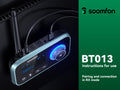 Transmisor Receptor Bluetooth 5.0 3 en 1 SOOMFON para TV – Conecta 2 Audífonos con Pantalla LCD, Óptico, AUX y RCA