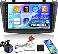 Radio para Auto Mazda 3 2009-2013 NHOPEEW 9" Android – Carplay Inalámbrico, Android Auto, GPS y Cámara de Reversa