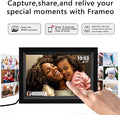 Marco de Fotos Digital WiFi Frameo 10.1" — 32GB, Pantalla IPS HD Táctil, Recibe Fotos y Videos desde el Teléfono, Regalo para Padres y Abuelos