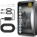 Antena de TV 2026 para Smart TV de interior, con alcance de más de 3200 millas, antena digital HDTV para canales locales 4K 1080P con amplificador de señal, cable coaxial de 38 pies de grosor. 