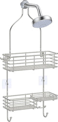 Organizador de Ducha Colgante SMARTAKE en Acero Inoxidable SUS201 – Sin Perforar, Antioxidante, Color Plateado