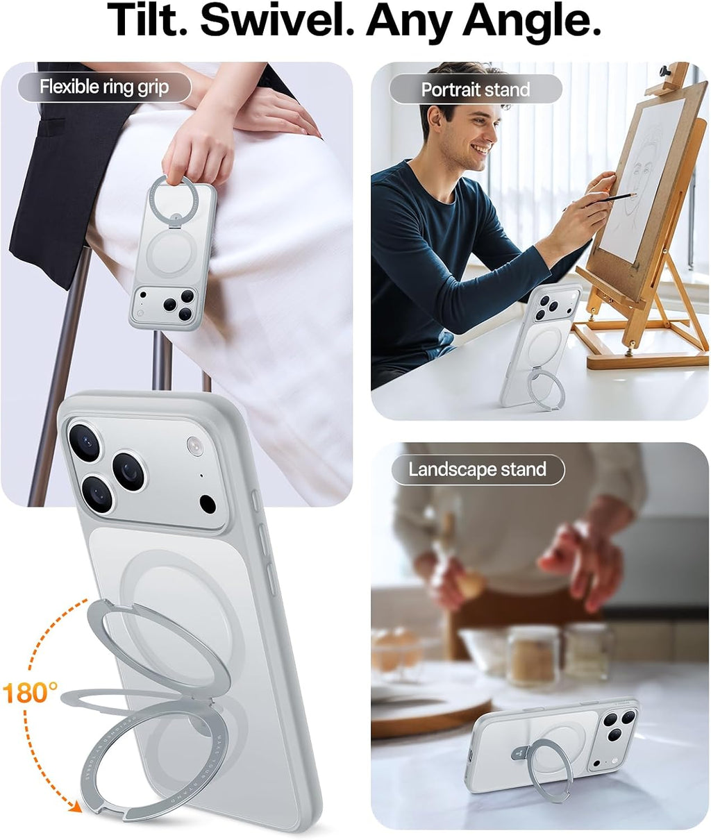 TORRAS Funda magnética Ostand para iPhone 17 Pro, soporte integrado