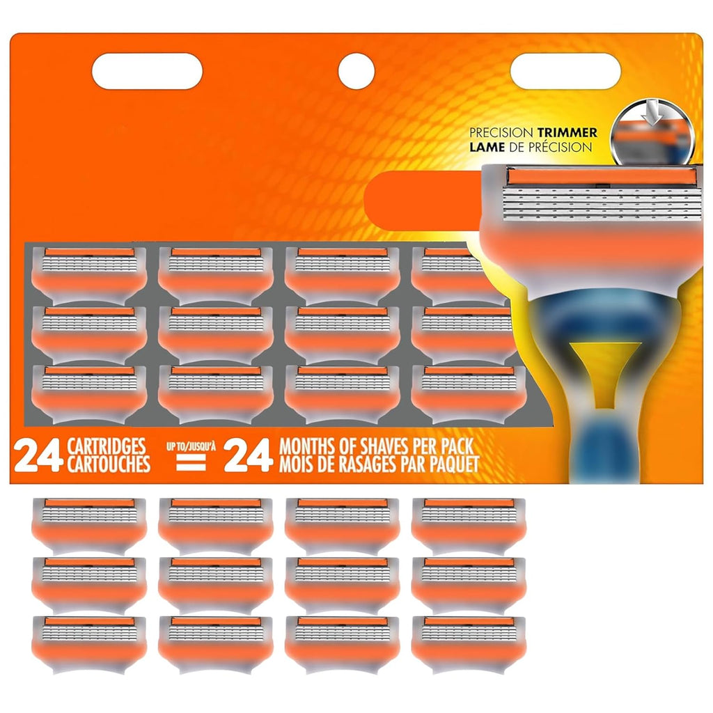 SOLO VIENEN 20 CARTUCHOS-20 Cartuchos de Repuesto Compatibles con Gillette Fusion 5 | Cuchillas de Acero Inoxidable 5 Hojas para Afeitado Suave (Value Pack)