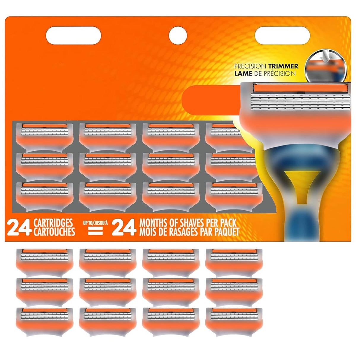 SOLO VIENEN 20 CARTUCHOS-20 Cartuchos de Repuesto Compatibles con Gillette Fusion 5 | Cuchillas de Acero Inoxidable 5 Hojas para Afeitado Suave (Value Pack)