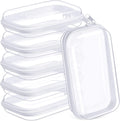 Sanwuta Pack 6 Estuches Rígidos Transparentes con Cremallera | 19x10x5 cm | Maquillaje Lápices Pañales Juguetes | Organizador Viaje | 6 Unidades