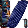 Sleepingo Colchoneta Inflable Ultraligera | Tapete de Dormir para Camping y Mochilero, Nylon Ripstop Resistente a Rasgaduras, Portátil | 73.5x21.5 pulgadas, Azul