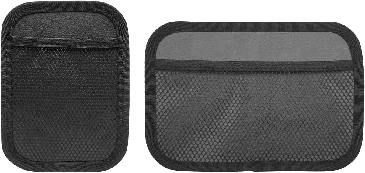 INNOLIFE Organizador de Red para Auto con Soporte de Teléfono — Set 2 Piezas (L + S) Adhesivo Fuerte