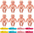 Tasdurian 16 pcs Juego de Chancla para Baby Shower | Actividades Divertidas, Lanza la Chancla al Muneco, 7.7 x 4.9 Pulgadas