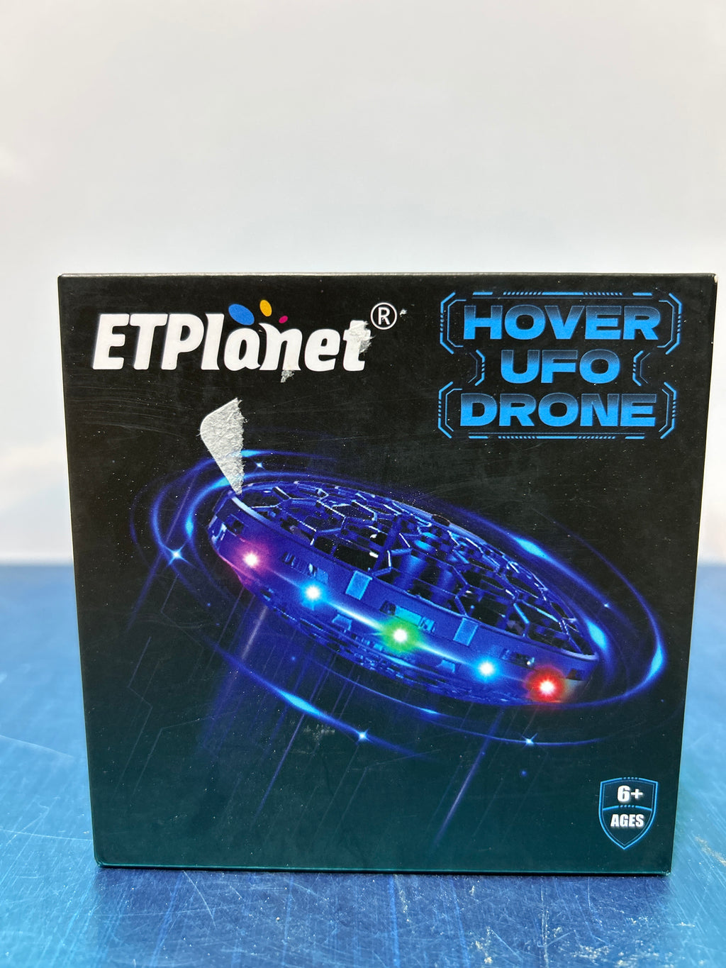 Hand Operated Flying Toy Drone for Kids, 360Â° Hands Free Motion Sensors Mini Drone with Cool LED Lights, Easy Indoor Small UFO Toy Flying Ball Drone for 6 7 8 9 10+ Year Old Boys and Girls (Blue)