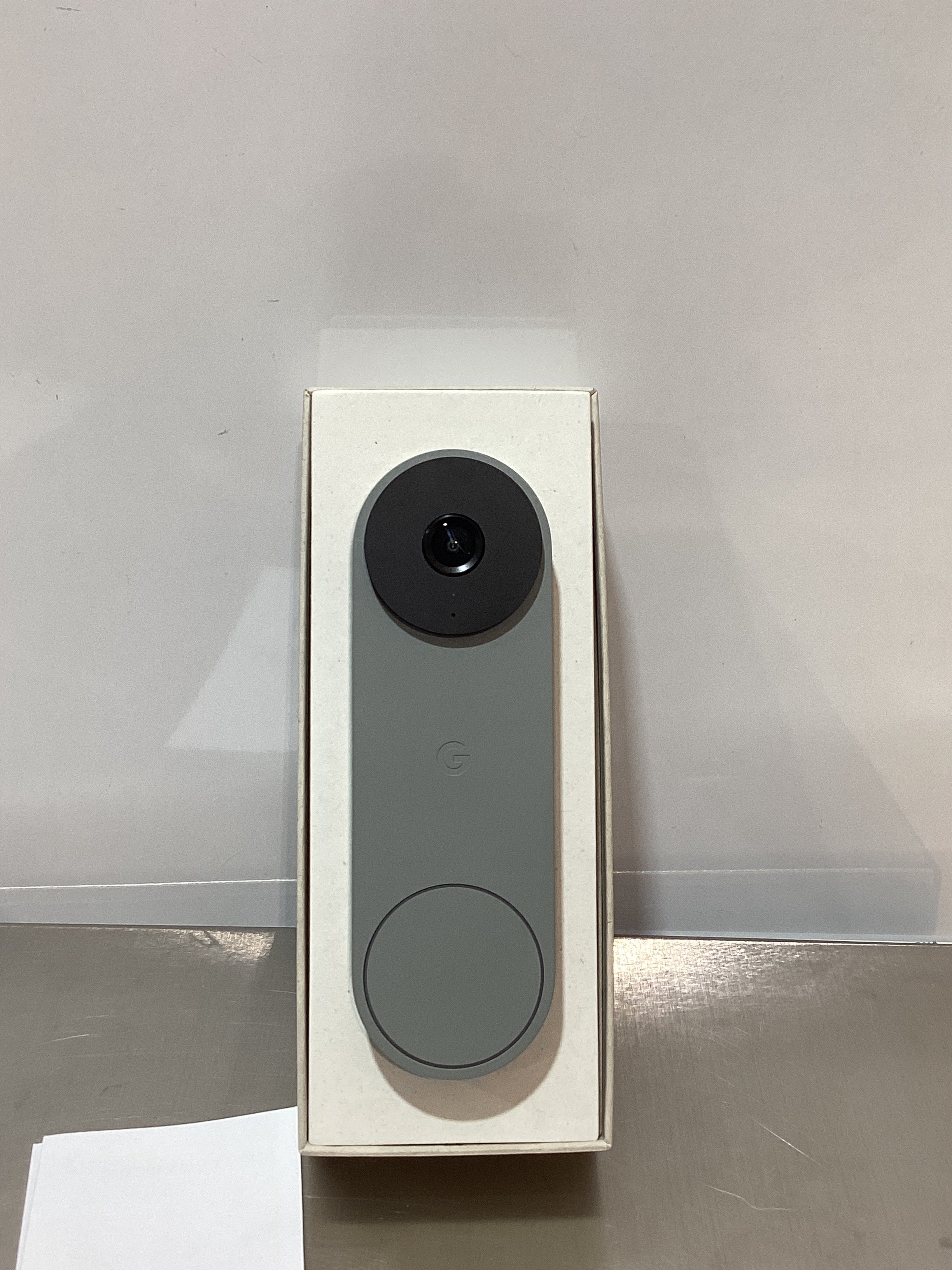 Google Nest Doorbell con Cable - Video 2K HDR, Gemini AI, Campo de Vision 166 grados