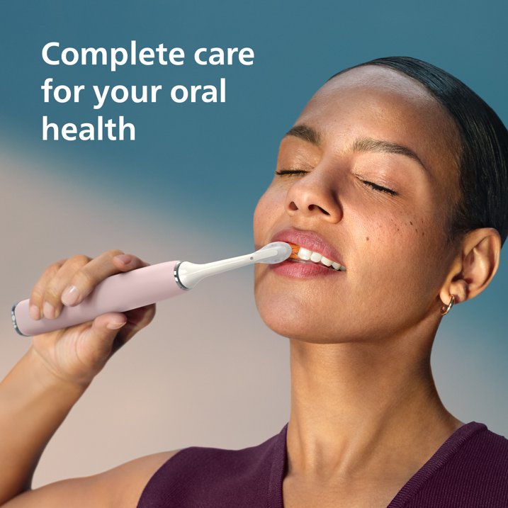 Philips Sonicare Diamondclean Smart 9300 Cepillo de Dientes Eléctrico, Cepillo Sónico con App, Sensor de Presión, Detección de Cabezal de Cepillo, 4 Modos de Cepillado y 3 Niveles de Intensidad, Rosa, Modelo HX9903/25