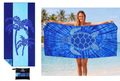 Yongoes Pack de 2 Toallas de Playa de Microfibra | Ligeras, Antiarena, Secado Rápido y Súper Absorbentes para Piscina, Yoga, Gym y Viajes