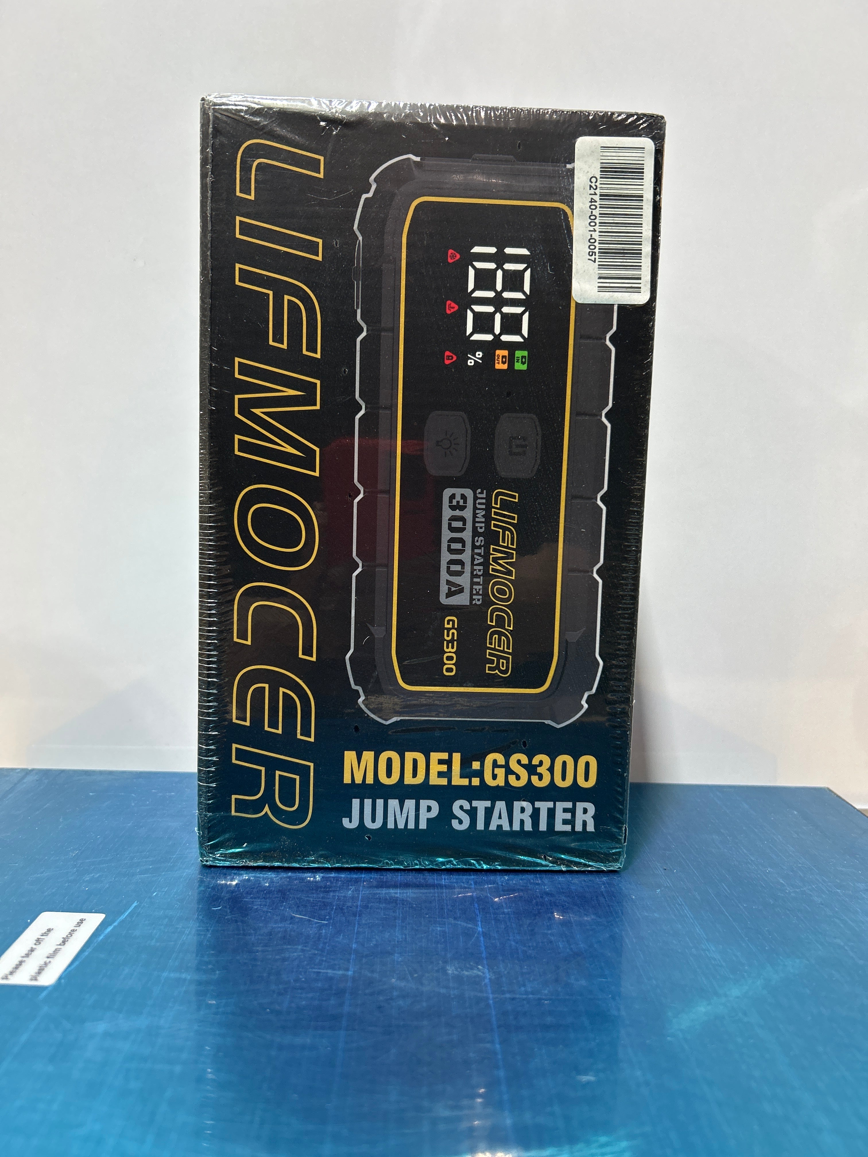 Arrancador portátil GS300 de 3000 A para baterías de coche de hasta 10 L de gasolina y 8 L de diésel. Arrancador de 12 V y 59,2 Wh con estuche de almacenamiento, carga rápida USB y pantalla LCD para motocicletas y camiones. 