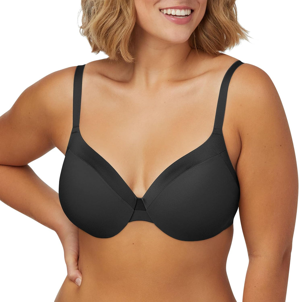 Sujetador Maidenform Comfort Devotion para mujer - Cobertura extra, negro, 34DD