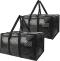 Heavy Duty Extra Large Moving Bags,58 Gallon Jumbo Packing Bags,Huge Moving Storage Bags with Strong Zippers & Carrying Handles,Reusable Big Moving Storage Bags for College Dorm Travel 2Pack