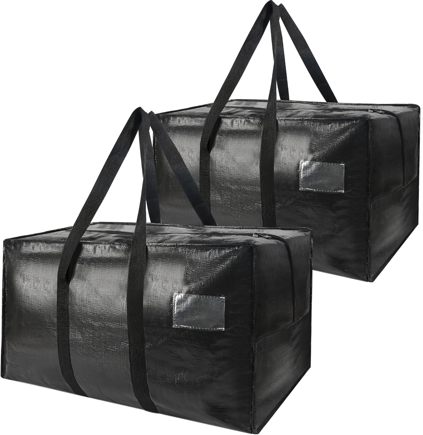 Heavy Duty Extra Large Moving Bags,58 Gallon Jumbo Packing Bags,Huge Moving Storage Bags with Strong Zippers & Carrying Handles,Reusable Big Moving Storage Bags for College Dorm Travel 2Pack