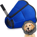 Collar Cono para Perro de Plástico Rígido | Alternativa al Cono de Recuperación Isabelino Ajustable para Lab, Golden y GSD (Pequeño y Mediano)