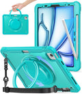Funda BATYUE para iPad Air 11" M3/M2 y Pro 11" — Soporte 360°, Porta Pencil y Correa