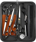 Wenshall Hair Cutting Scissors Professional 6.89 inch Barber Scissors Multifunctional Salon Thinning Scissors Straight Shears Tools for Mother Father Friends' Christmas Gift