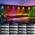 Luces Solares para Cerca nibuuecer | Paquete de 16, Cambio de Color con 9 Tonos RGB y 11 Modos | Impermeables IP65, Encendido Automático al Anochecer | para Patio y Terraza