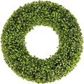 Corona Decorativa de Boj SEVENLOVE 20 Pulgadas — Interior y Exterior, Todas las Estaciones