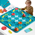 Juego de Mesa STEM Educativo Constructor de Caminos – 8 Tableros Super Grande, Rompecabezas Lógico Montessori para Niños 3-8 Años
