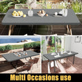 Smiry Mantel rectangular elástico, manteles de vinilo con respaldo de franela ajustados para mesas plegables de 6 pies, cubiertas de mesa impermeables y lavables para interior, exterior, picnic