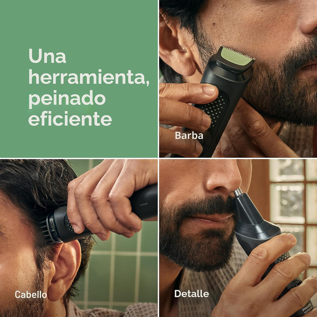 PIEZA FALTANTE-Philips Norelco All-in-One Serie 3000 13 en 1 Recortador, Estilista de Barba y Cortador de Pelo para Hombres, 9 Configuraciones de Longitud y Hojas Autoafilables Amigables con la Piel